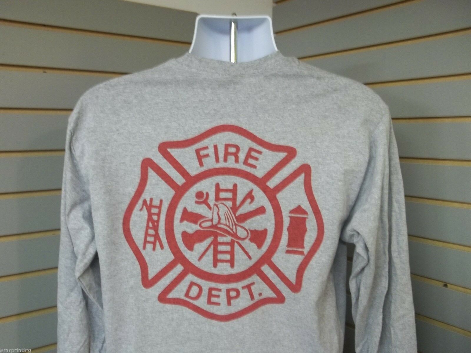 Fire Department Maltese Cross Fire Ladder Hydrant Long Sleeve T Shirt