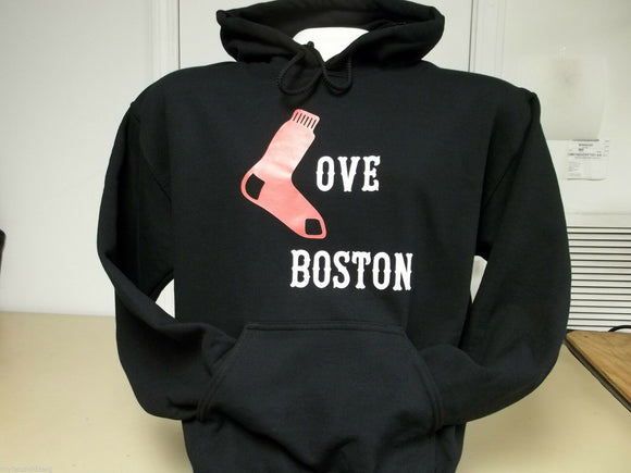 Love Boston Red Sox Hoodie, Red Sox Hoodie, Your Choice of Hoodie Color SM-XXXL