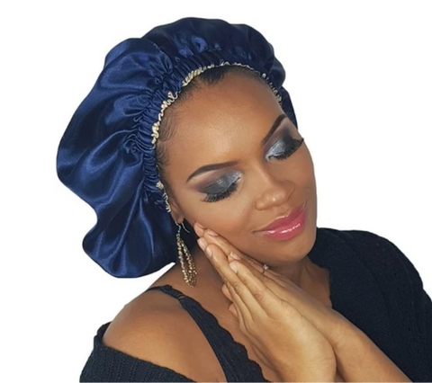 CAPIBEAUTY Bonnet de nuit en satin 