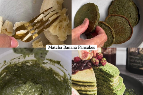 Matcha Banana Pancakes 抹茶香蕉班戟