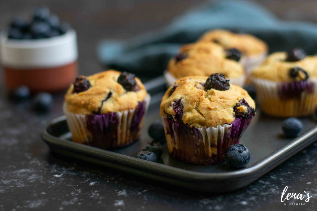 glutenfrei Blaubeer-Muffins