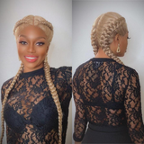 Combo Sale | Cornrow Lace Wig with Mix Color Headband Wig