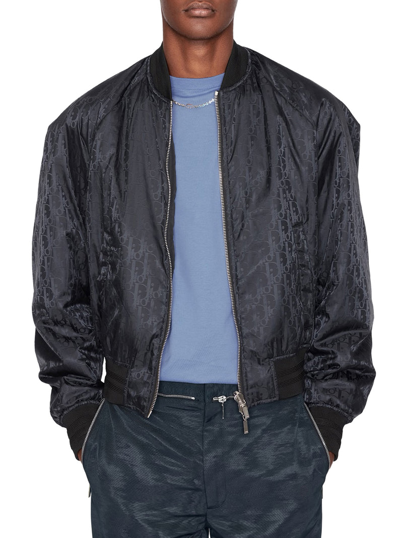Dior Oblique Reversible Bomber Jacket in Gray for Men  Lyst