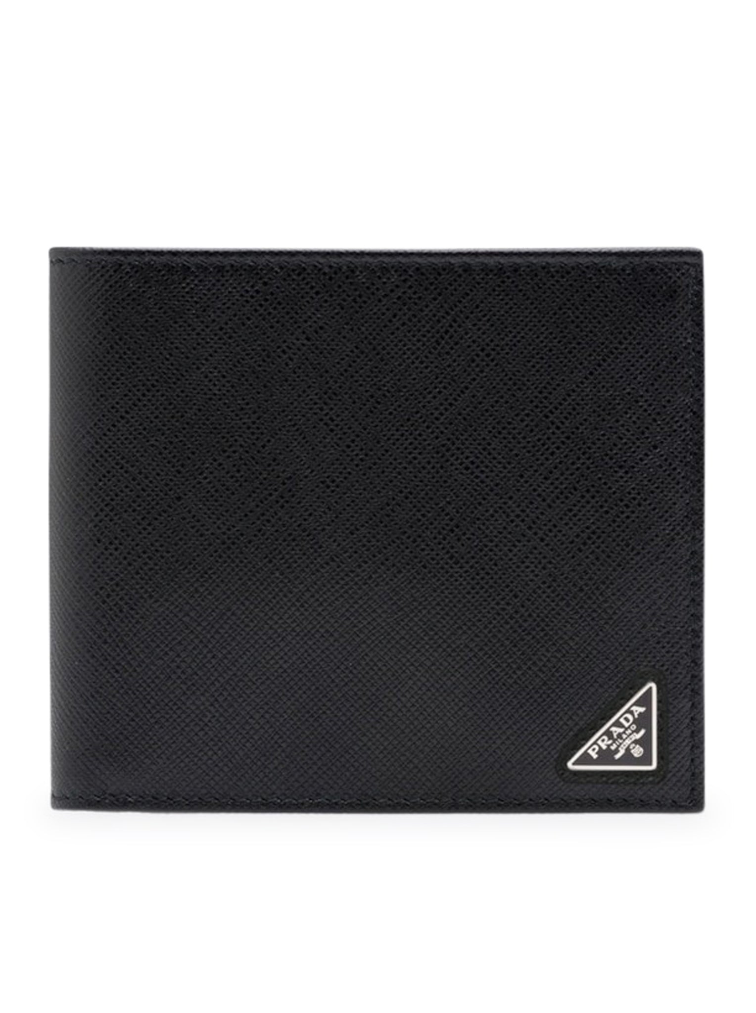 RvceShops Revival  Black Prada triangle-logo Saffiano Trimmed
