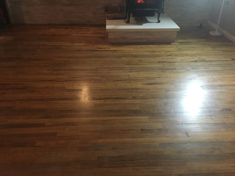 Natural Wood Floor Finish - Before