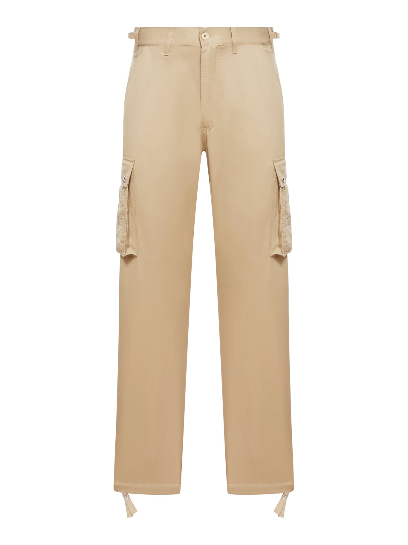 Celine Cargo Pants In Cotton And Linen Black In Neutral