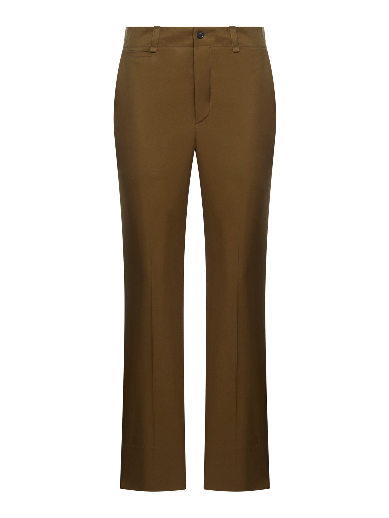 Saint Laurent Straight Trousers In Neutral