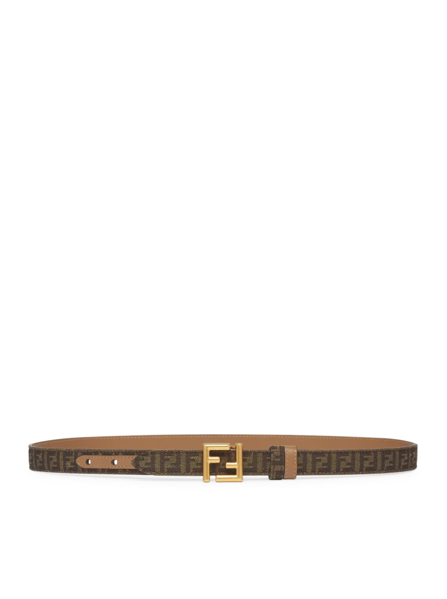 Fendi Ff Belt In Nude & Neutrals