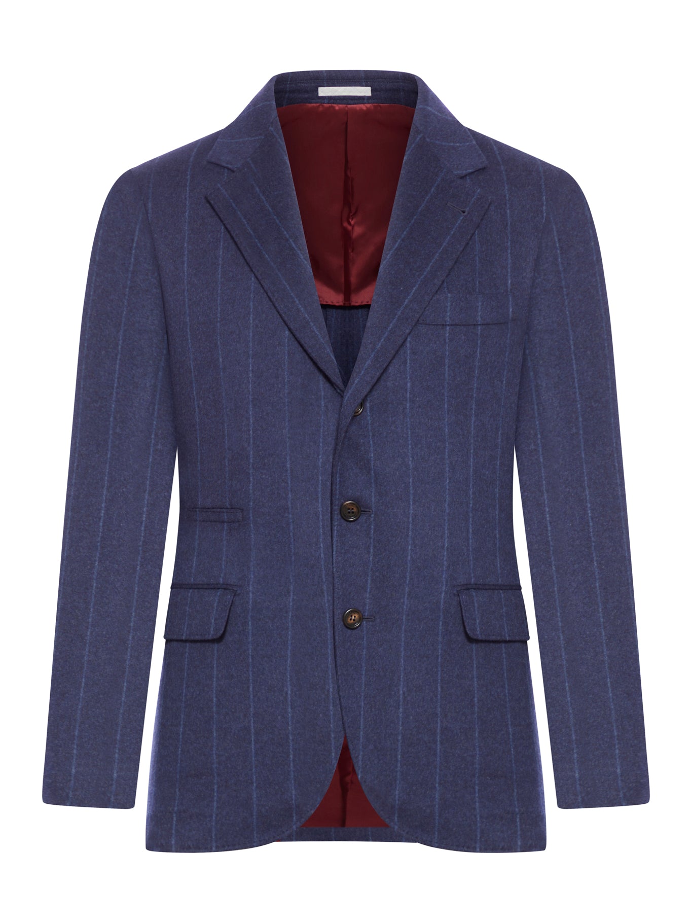Brunello Cucinelli Wool Blend Jacket In Blue