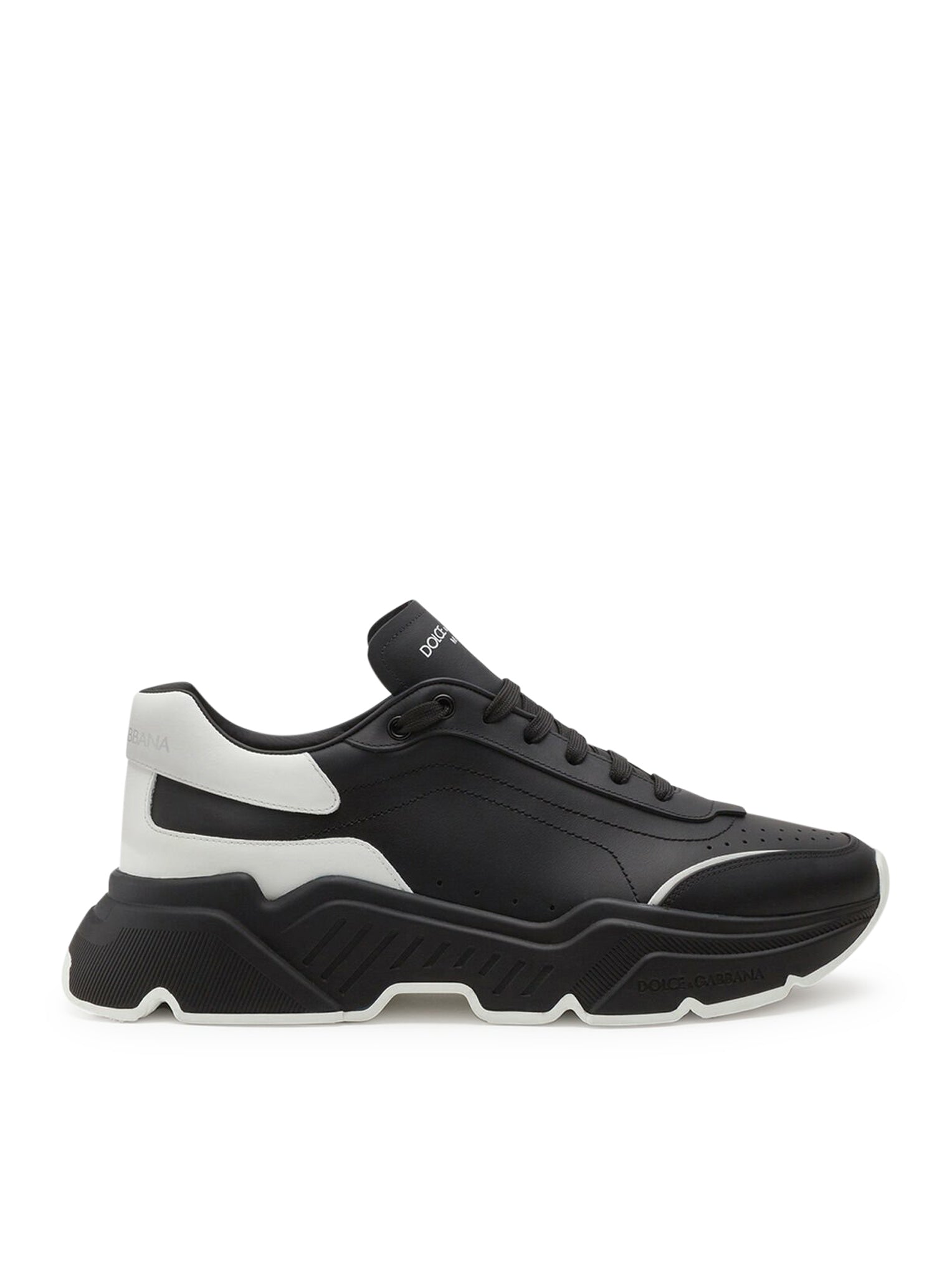 DOLCE & GABBANA DAY MASTER TWO-TONE LEATHER SNEAKERS