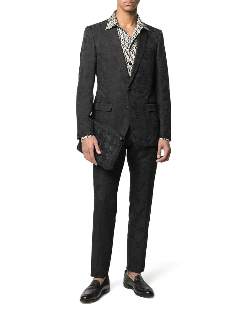 DOLCE & GABBANA FLORAL JACQUARD MARTINI TWO-PIECE SUIT