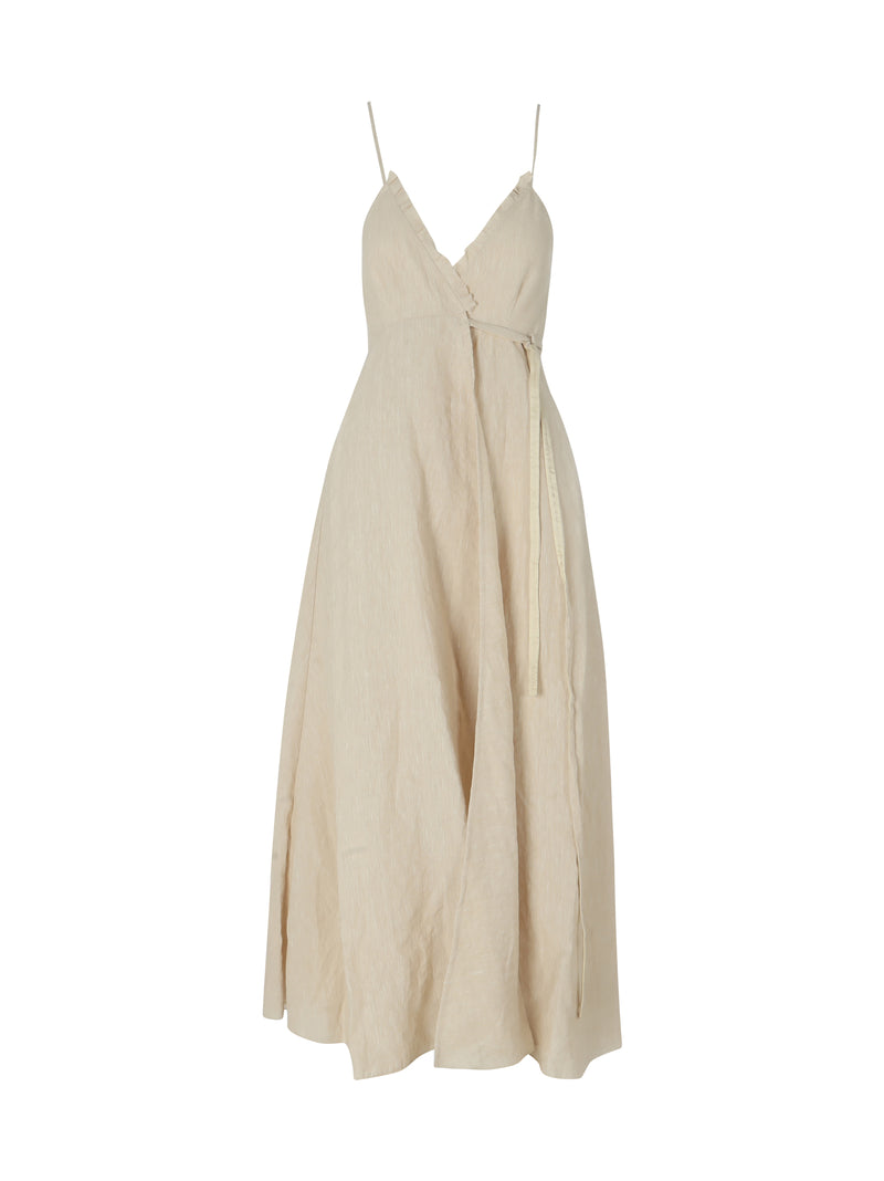 FORTE FORTE LINEN VISCOSE SUNDRESS