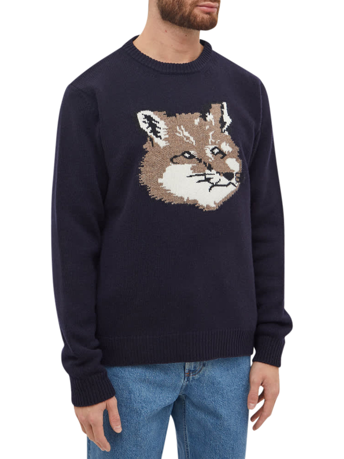 MAISON KITSUNÉ BIG FOX HEAD PULLOVER – Suit Negozi Row