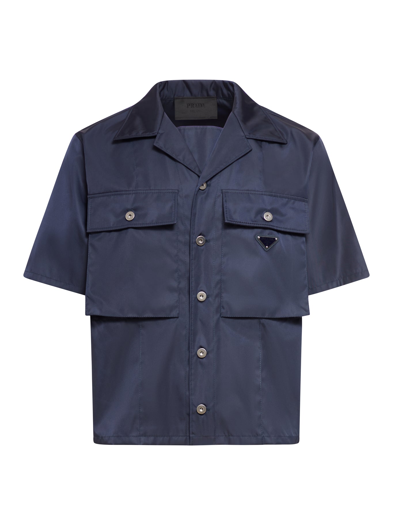 Re-Nylon gabardine shirt in blue - Prada