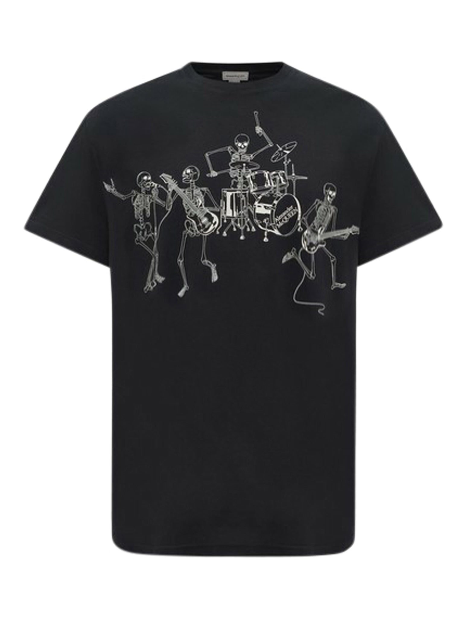 ALEXANDER MCQUEEN T-SHIRT SKELETON BAND PRINT