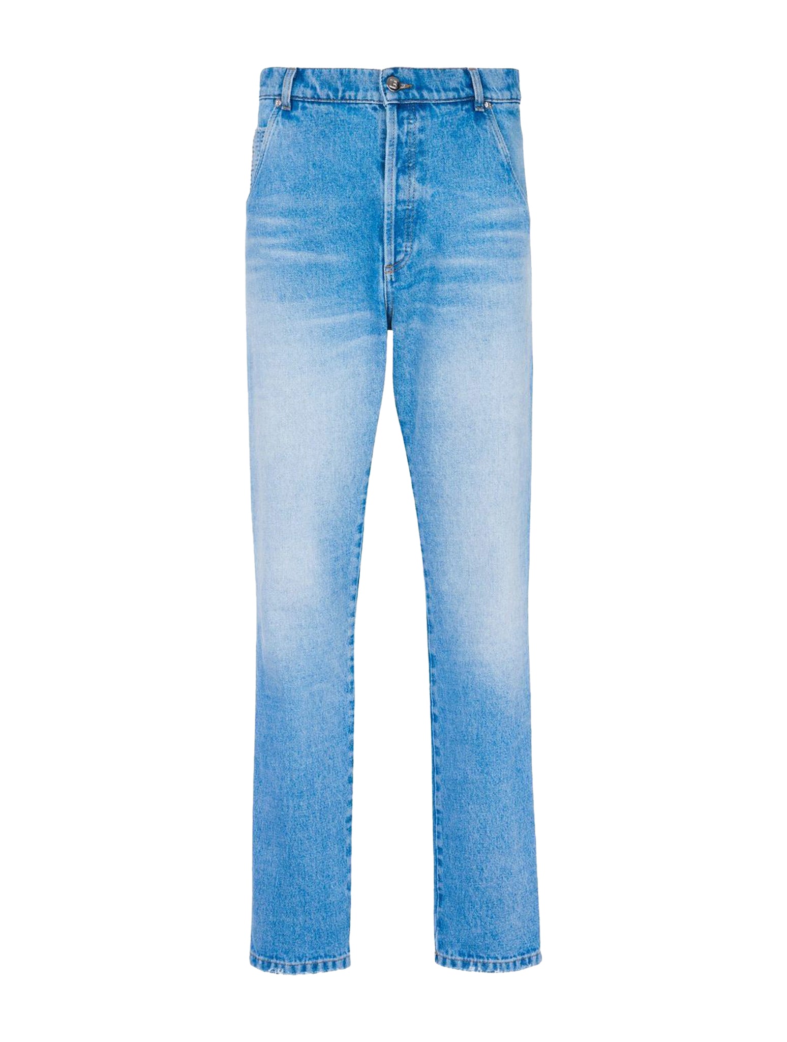 Balmain Low-rise Slim-fit Jeans In Blue | ModeSens