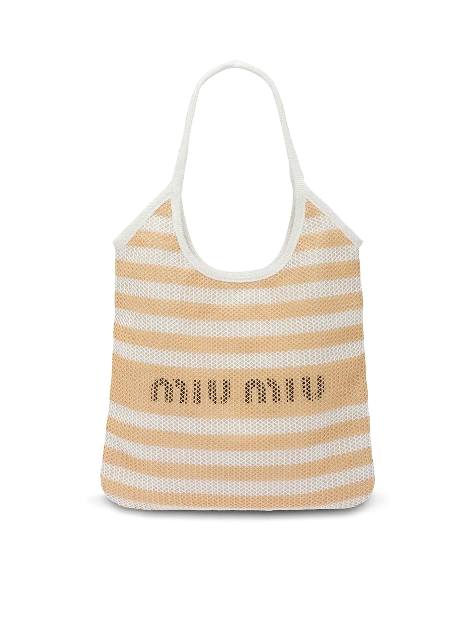 Tote Miu Miu White in Cotton - 35572034