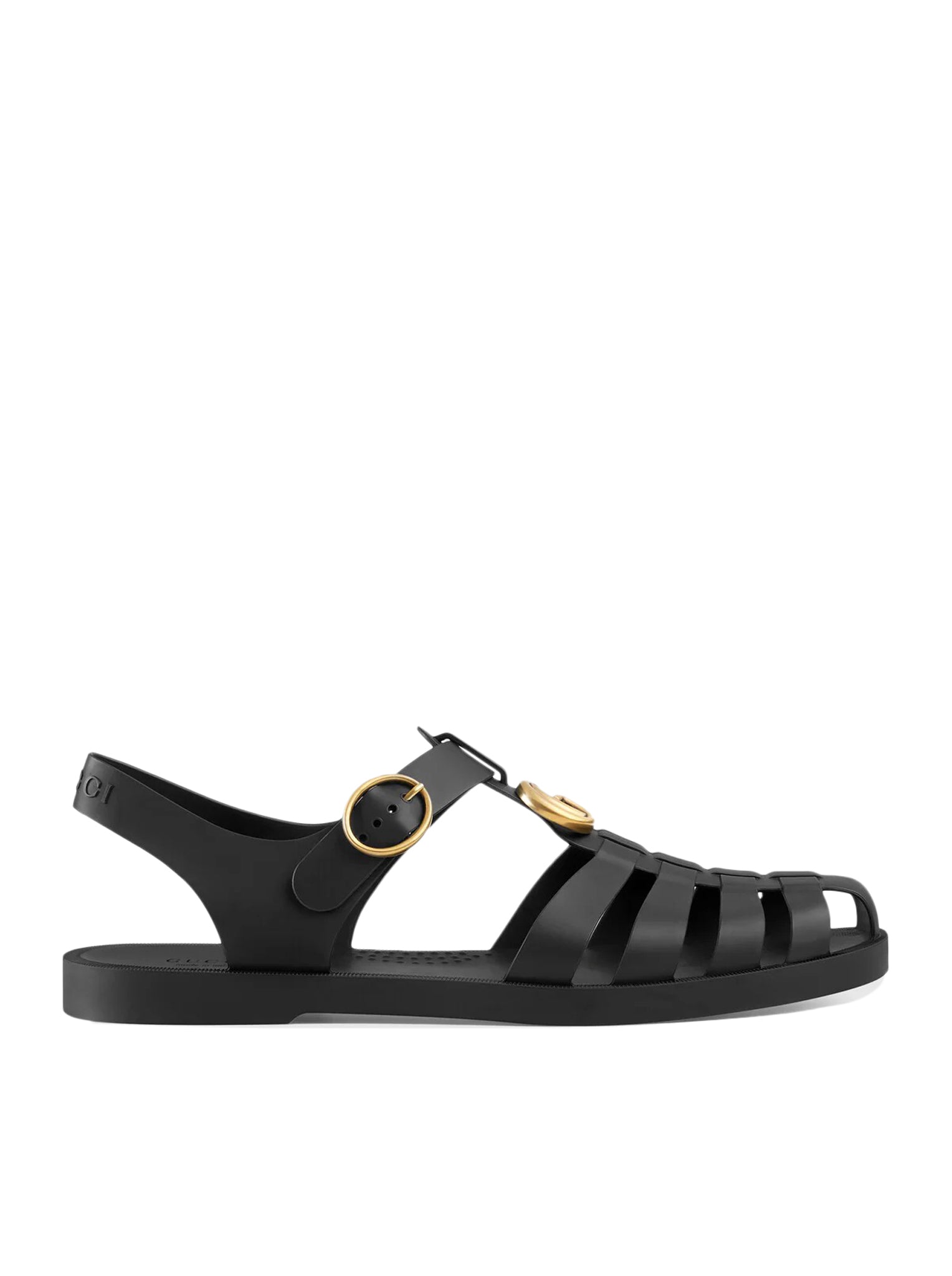 GUCCI SANDAL WITH RUBBER BUCKLE STRAP