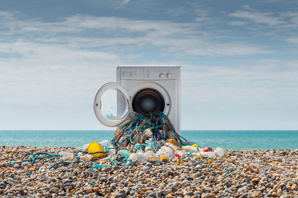 Micro plastics on a beach