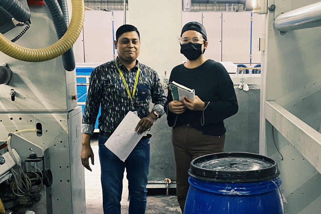 Sabrina Zamri visiting our Bangladesh factory with Gen Woo