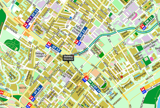 Map for Gen Woo stockist OG Albert Complex, located at 60 Albert Street SG.