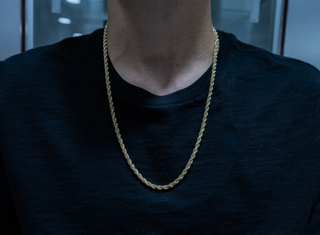 14k gold rope chain 26 inch