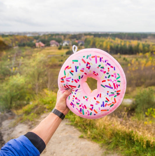 Donut Pillow / Donut light purple / Donut gift / Food Pillow