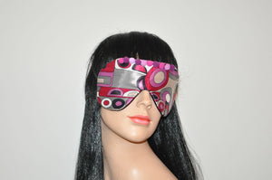 70`s Pattern Silk Sleeping Eye Mask
