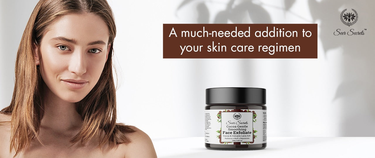 Cocoa gentle smoothing face exfoliate