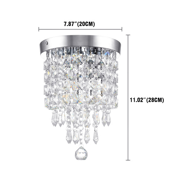 Modern luxury Crystal Chandelier Flush Mount Ceiling Lamp Modern LED Ceiling Light Chandelier Lighting Fixture 10987910