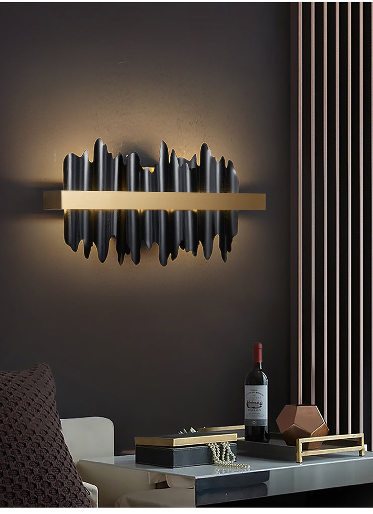 Modern Black Metal LED Wall lamp For Living Room