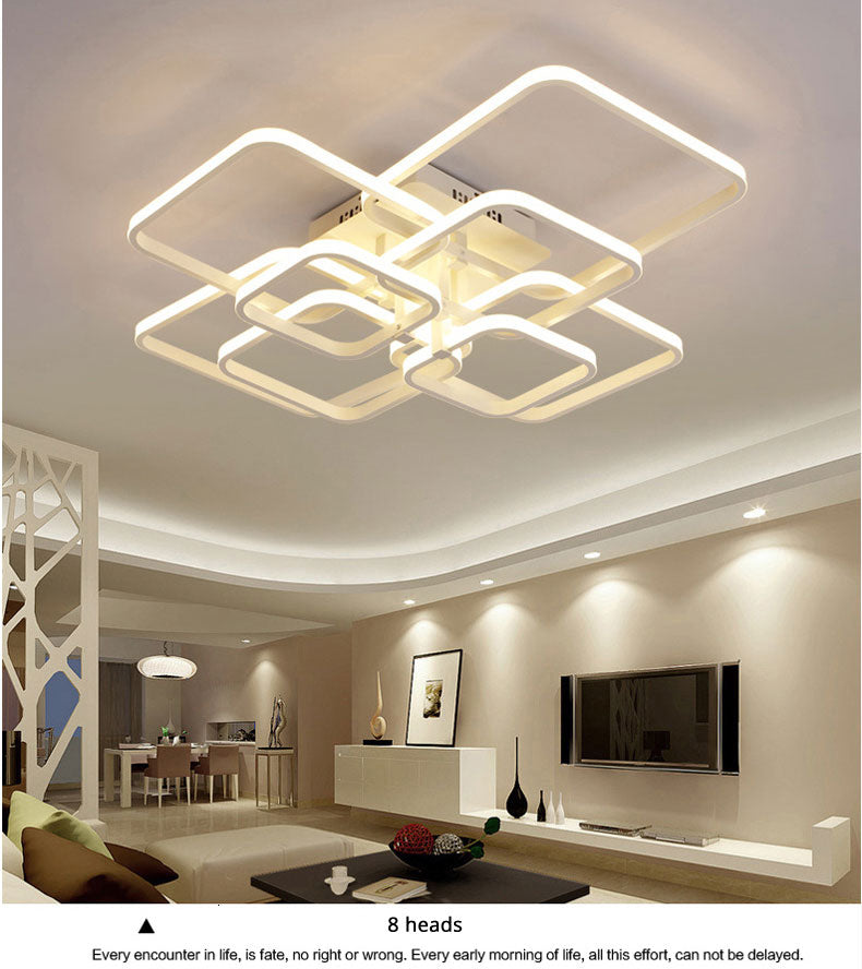 Modern Chanderlier Geometric Led Flush Mount Dimmable ceiling lighting