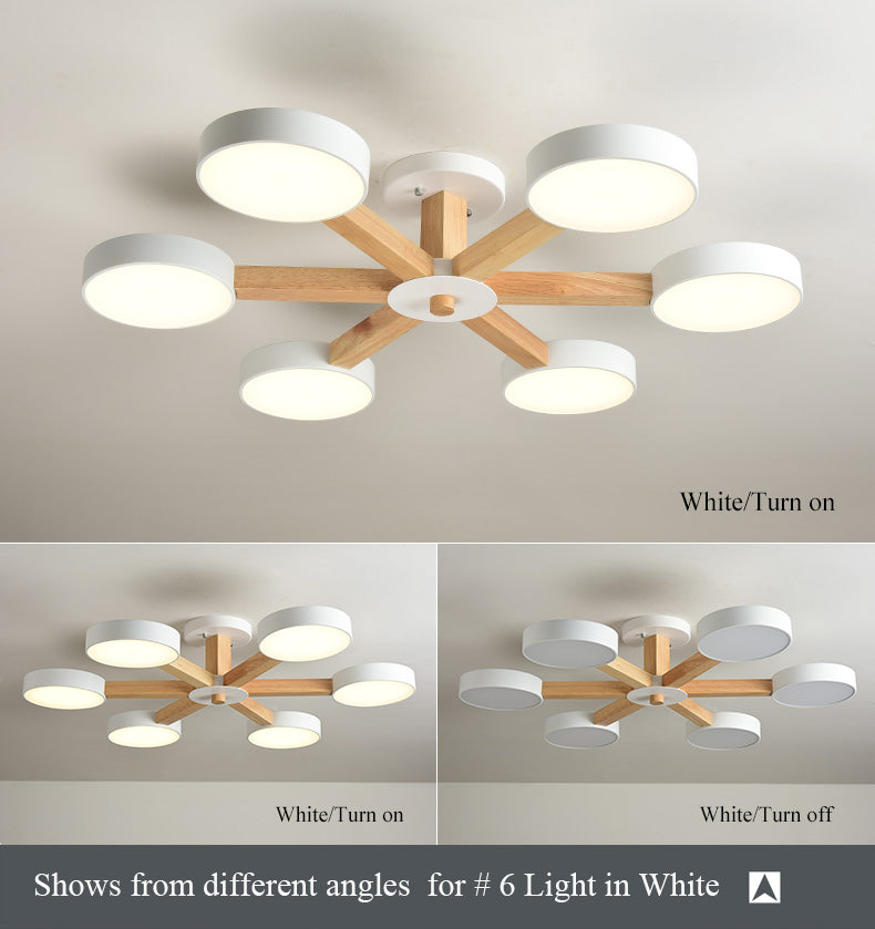 Modern Chandelier Nordic Geometric Round LED Decorative Lightings