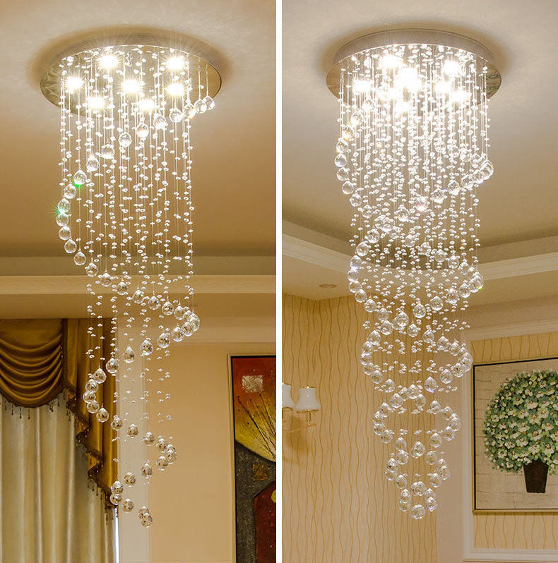 Single Spin Cascading Chandelier And Double Spin Project Chandelier