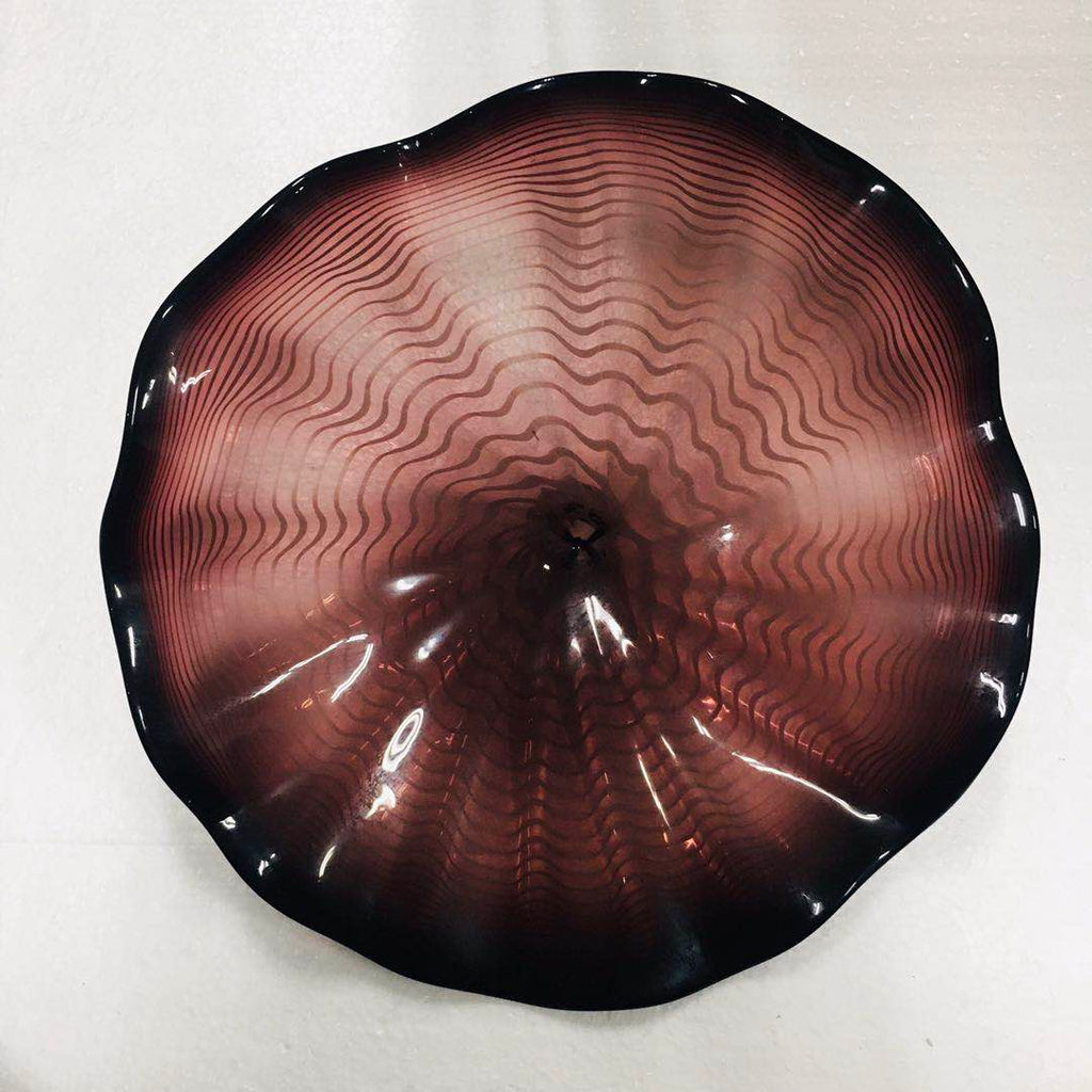 Hand Blown Murano Glass Wall Plates Wall Flowers Wall Decor For Wall Decoration