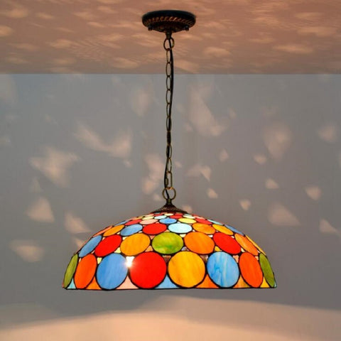 stained glass hanging lamps