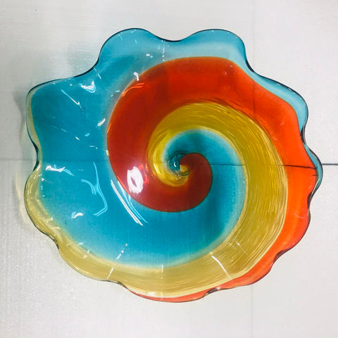 Hand Blown Murano Glass Wall Plates Wall Flowers Wall Decor for Wall Decoration