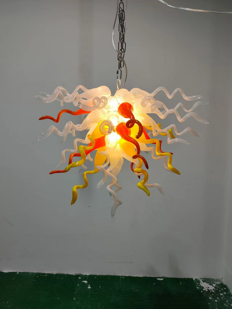 hand blown colorful glass pendant ceiling light
