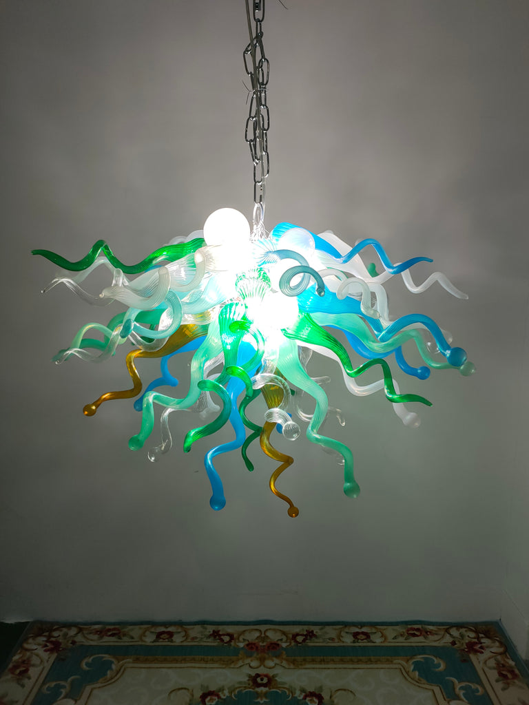 colorful modern glass chandelier chihuly lighting