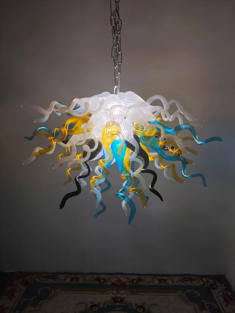 colorful modern glass chandelier ceiling lights