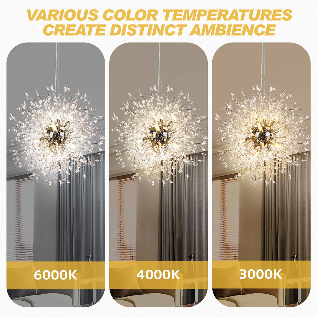 Crystal Chandelier Dandelion Shape LED Pendant Lamps