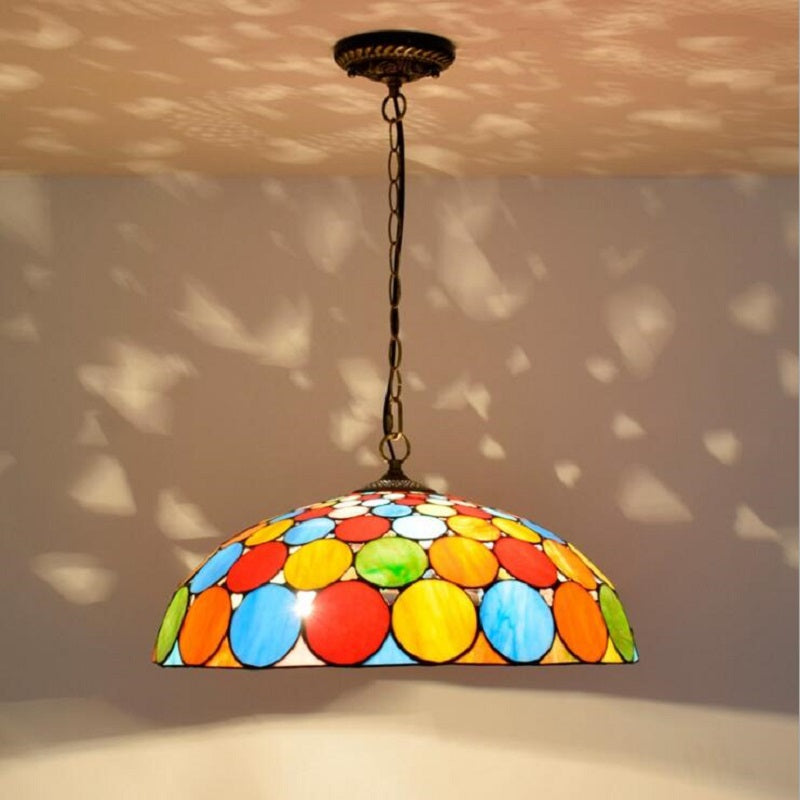 stained glass pendant lamp