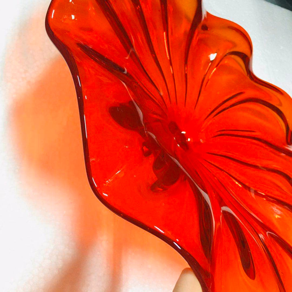 Hand Blown Murano Glass Wall Plates Wall Flowers Wall Decor For Wall Decoration