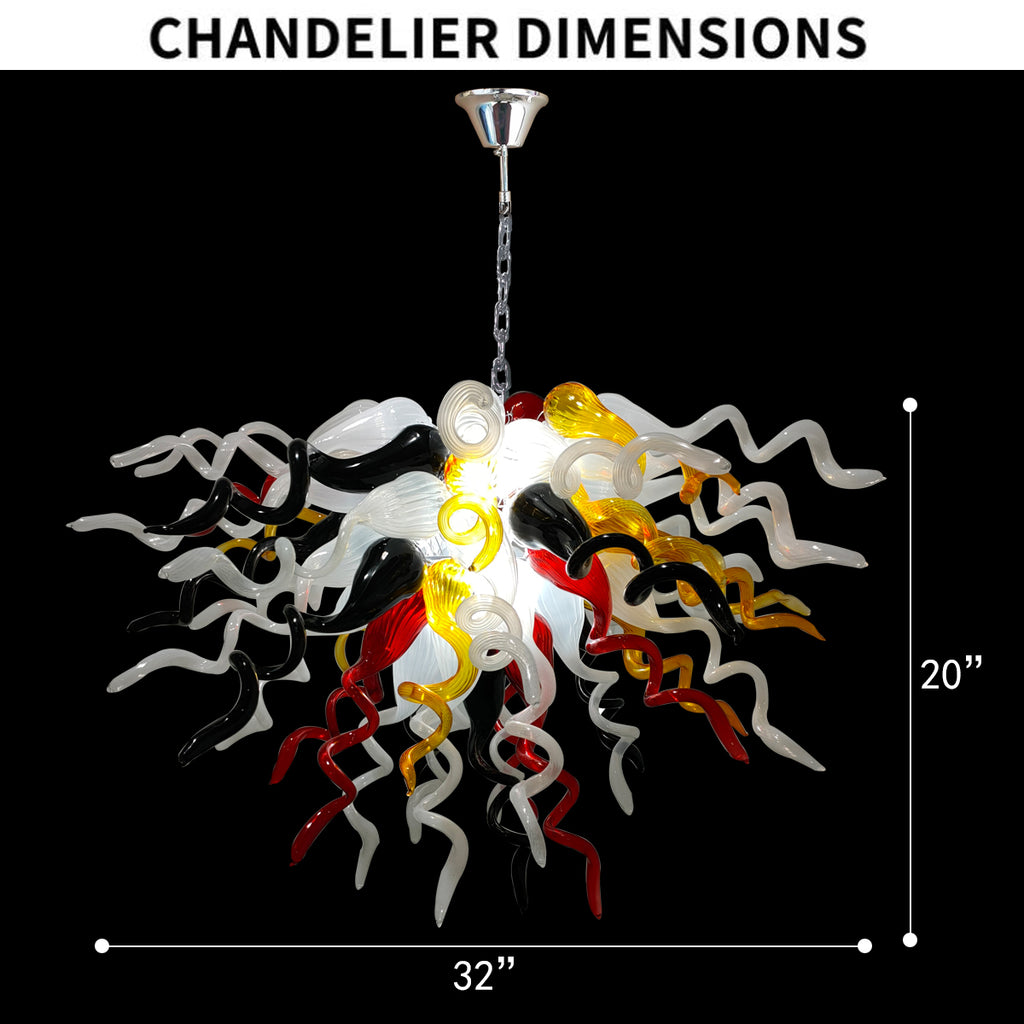 multi-colors hand blown art glass chandelier Chihuly inspired.jpg