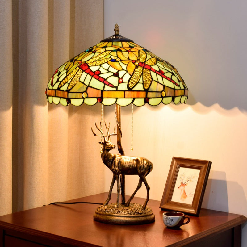 Tiffany style table lamp art decor