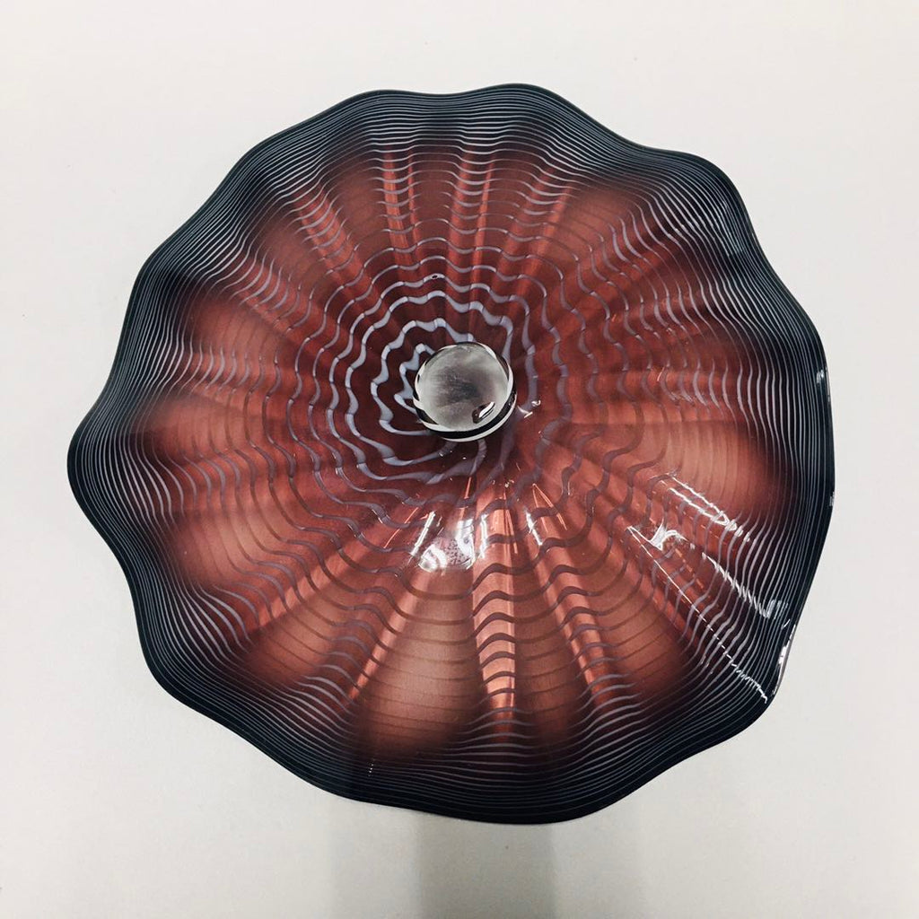 Hand Blown Murano Glass Wall Plates Wall Flowers Wall Decor For Wall Decoration