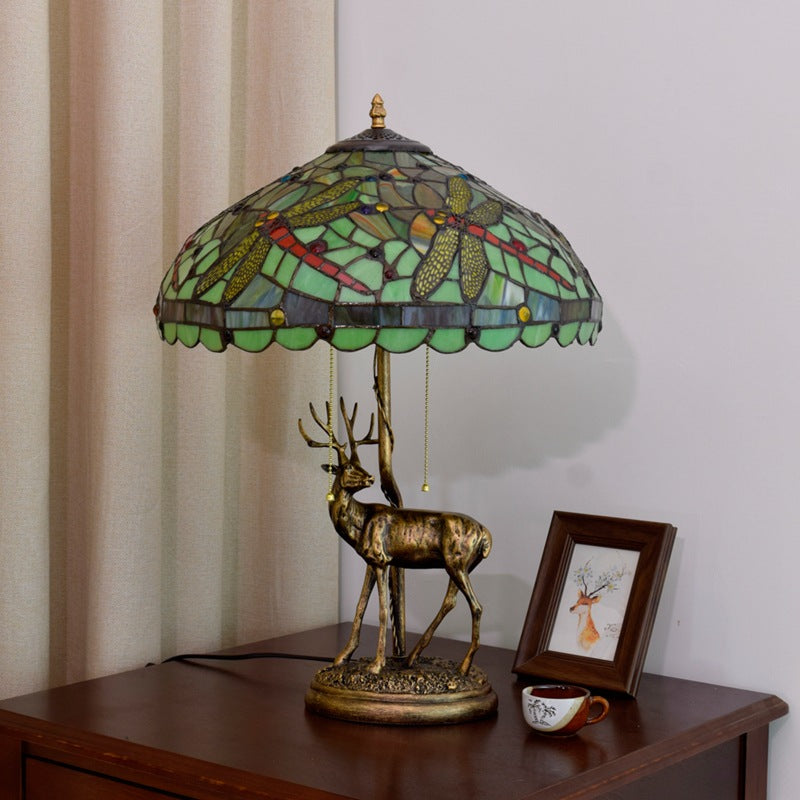 Tiffany style table lamp art deco