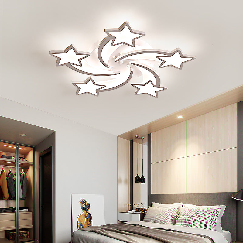 Modern Ceiling Lighting Ornament Stars LED For Living Room