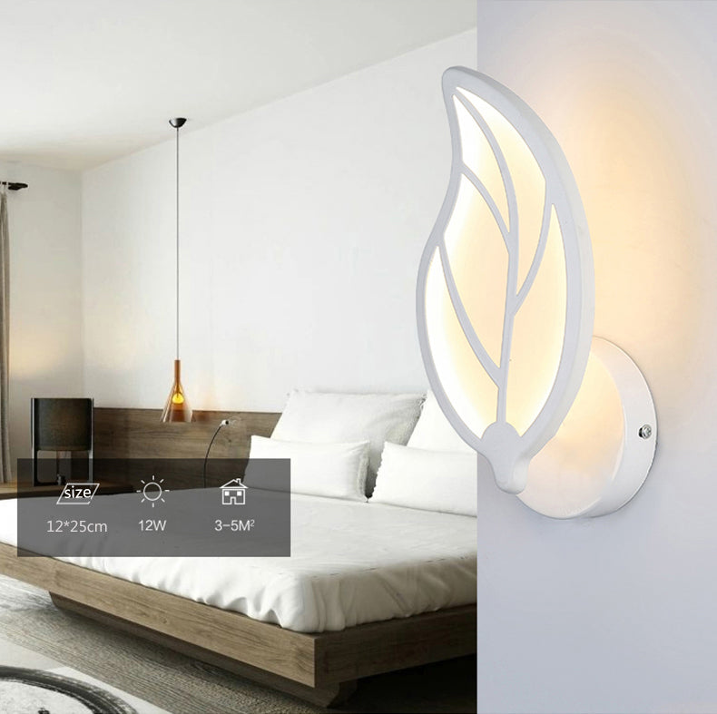 Modern Ceiling Lightings Leaf Shape LED For Bedroom