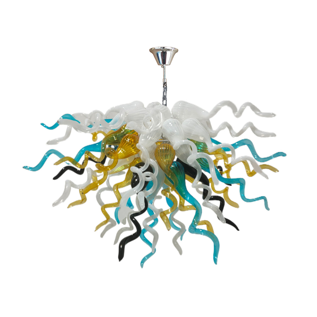 colorful modern glass chandelier pendant lights